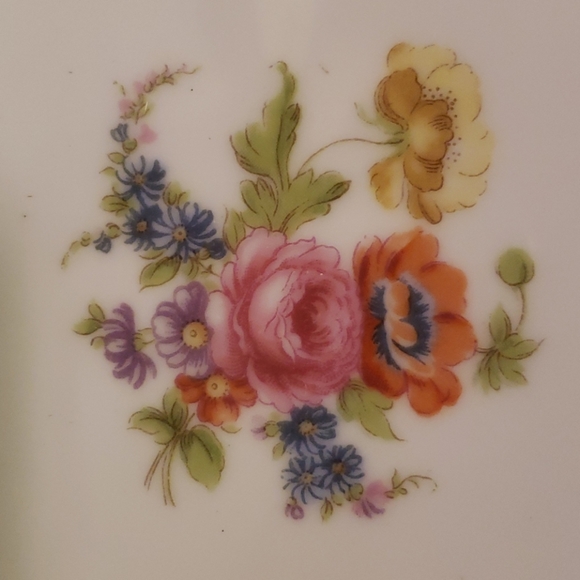 1 Vtg 1933 Bread/Butter Plate Phyliss By Noritake Roses Flowers Porcelain Gold - Picture 5 of 5